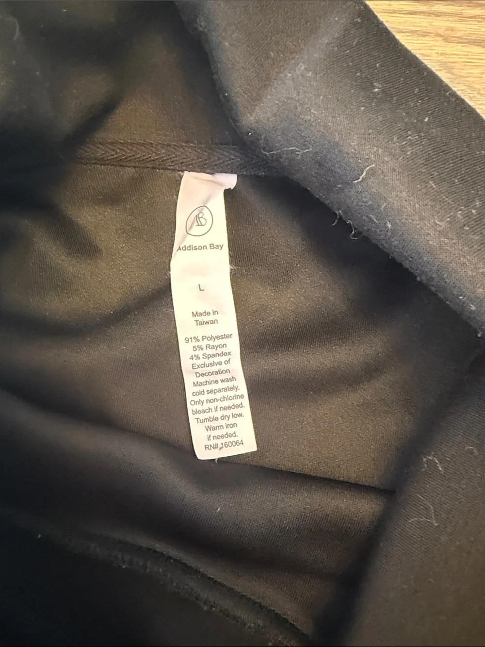 Addison Bay Black Pullover with Gold Accent Zippers